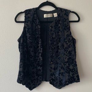 Dana Buchman Velvet Burnout Vest